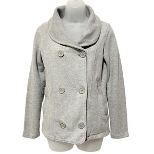 The North Face Gray Double Breasted Shawl Collar Knit Sweater Cardigan Size XS